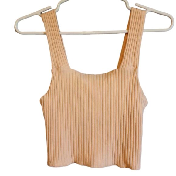 American Eagle Outfitters Tops - EUC American Eagle Cropped Tank Peach